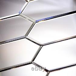 Miseno MT-WHSREMPIC-SI Reflections 3 x 12 Hexagon Wall Tile - Silver