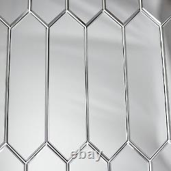 Miseno MT-WHSREMPIC-SI Reflections 3 x 12 Hexagon Wall Tile - Silver