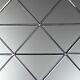 Miseno MT-WHSREMTRI-SI Reflections 7 x 7 Triangle Wall Tile - Silver