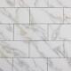 Miseno MT-WHSWTJ0408-CG Nature 4 x 8 Rectangle Wall Tile - White