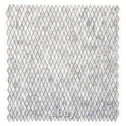 Modern Glass Tile Lux Geometric Kitchen Shower Fireplace Wall Backsplash Gray