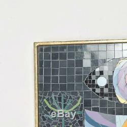 Modern Mosaic Glass Tiles Wall Art Fish signed JK Jennifer Kuhns