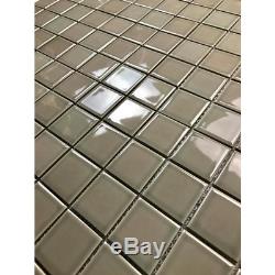 Monet Pebble Gray Square Mosaic 2 In. X 2 In. Porcelain Wall Tile 20.160 Sq. Ft
