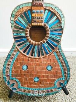 Mosaic Guitar Wall Art Stained Glass Glass Tile Great Gift for Music Lover 36