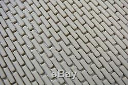 Mosaic Tile ECO Recycled GLASS Brick Enamel cream matt wall 140-B23C f 10 sheet