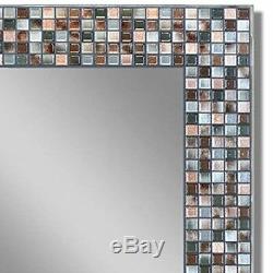 Mosaic Tile Hanging Wall Mirror Bath Room 24x30in Glass Living Dining Home Decor