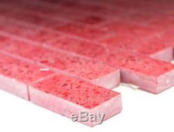 Mosaic Tile Quartz Composite Artificial Stone Red Brick wall 46-ASMB4 f 10sheet
