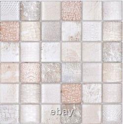 Mosaic Tiles Glass Combination Forest Beige Kitchen Back Wall Bath Mos78-w38 F