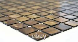 Mosaic nacre shell tile Square mix brown beige kitchen 150-SM2569 f 10 sheet
