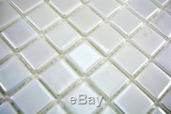 Mosaic tile ECO recycling GLASS ECO white metallic floor wall 350-02 f 10 sheet