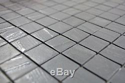 Mosaic tile ECO recycling GLASS black anthracite wall bath 360-03 f 10 sheet