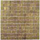 Mosaic tile ECO recycling GLASS satin gold floor kitchen wall 360-05 f 10sheet