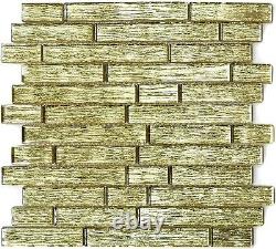 Mosaic tile chic golden with glass Art 86-8CGO 10 sheet