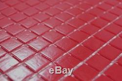 Mosaic tile glass red floor wall bath toilet kitchen mirror 200-A96-N f 10sheet