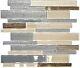 Mosaic tile natural stone mix beige/grey with glass Art 67-GV24 10 sheet