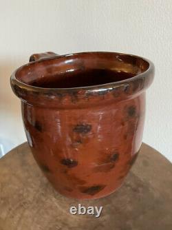 Ned Foltz Pottery Redware Highly Decorated Crock 1998 Signed And Dated PA 8