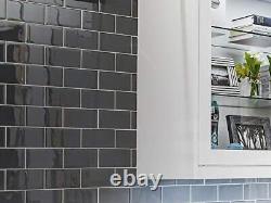 NewAge Products Home Kitchen Backsplash Floating Subway Wall Tiles 11 Sq. Ft/