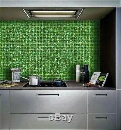 No Peel And Stick Glass Tile Mosaic Tiles Wall Bath Kitchen Backsplash Tile