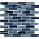 Oceania Azul 11.75 In. X 12 In. Textured Glass Subway Wall Tile 9.8 Sq. Ft. /Cas