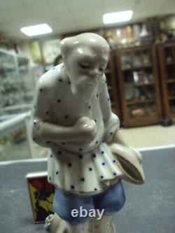 Old man and Gold fish Fairy tale GZHEL USSR Russian porcelain figurine 1457u
