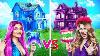 One Colored House Challenge Mermaid Vs Vampire