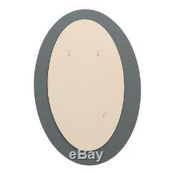 Oval Wall Bathroom Mirror Hanging Simulated Mosaic Glass Tile 31 L X 21 W