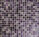 PURPLE Mix clear/mat Mosaic tile GLASS/STONE/RESIN Ornament WALL 92-110710sheet