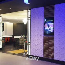 PVC 3D Wall Panels 3D Wall Decal Paper DIY 3D Wall Decor 19.7 White Paintable
