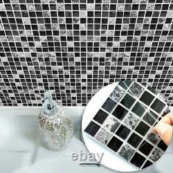 Peel And Stick Tile Vinyl Self Adhesive Wall Decor Kitchen Bathroom backsplash