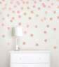 Polka Dots Wall Stickers ROSE GOLD Decal Child Vinyl Decor Spots Baby Nursery