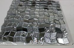 REFLECTIONS Silver Shiny Mirror Mosaic Glass Tile Wall Tiles Bath Bar Kitchen