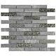 Raw Black Marquina Gray Marble Stone Mosaic Tile Brick Joint Backsplash