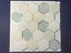 S45 Carrara White Glass Marble Hexagon Mosaic Tile Kitchen Bathroom, 7 sheets