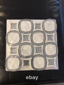 Skalini Waterjet Shape 5 Bianco Carrara Glass Mosaic Tile 2 Sheets Backsplash