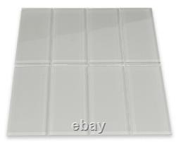 Smoke Glass Subway Tile 3x6 for Backsplashes, Showers & More BOX OF 11 SQFT