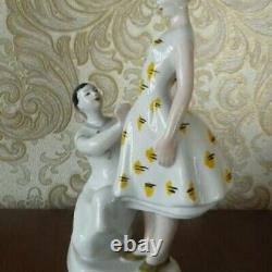 Soviet Girl Lady Woman and Seamstress Russian porcelain figurine 3417u