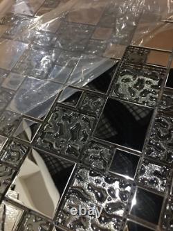 Stainless Steel Mosaic Tiles Tv/Kitchen Backsplash Wall, Glass Metal mosaic Home