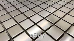 Stainless Steel Mosaic tiles 11 sheets 1sq. Metre. Walls, Floors, Splashback