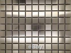 Stainless Steel Mosaic tiles 11 sheets 1sq. Metre. Walls, Floors, Splashback