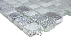 Transparent Crystal Mosaic Glass Mosaic Grey Black Wall Mirror Tiles Kitchen