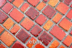 Transparent Crystal Mosaic Glass Mosaic Red Wall Mirror Tiles Kitchen Bad F