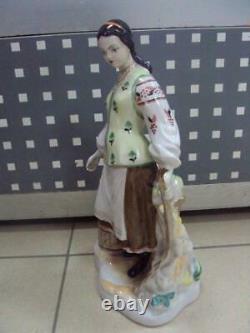 Ukrainian girl Lady in traditional dress USSR russian porcelain figurine 4012u