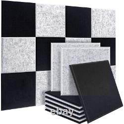 Up to 96 Pack Acoustic Foam Panels Studio Noise Soundproofing Wall Tiles 1212in