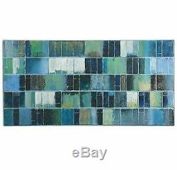 Uttermost 34300 Glass Tiles 60 Modern Wall Art Hand Painted Oil Canvas Finish