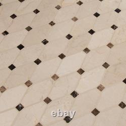Valencia Blend Elongated Octagon 12 In. X 12 In. X 10 Mm Polished Marble Mesh-Mo