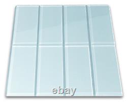 Vapor Glass Subway Tile 3x6 for Backsplashes, Showers & More BOX OF 11 SQFT