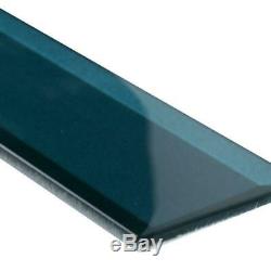 Verde Azul Beveled 2.5 in. X 9 in. X 8mm Glass Wall Tile (5.6 sq. Ft. / case)
