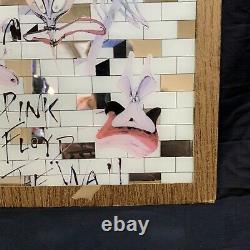 Vintage Pink Floyd The Wall Carnival Prize Mirror Glass Tile KG Retro
