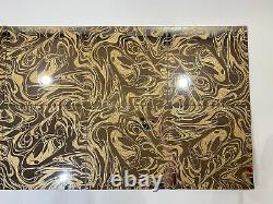 Vintage SEARS Gold Vein Wall Mirror Tiles12x 12 10 Tiles MCM Glass