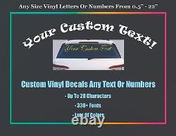 Vinyl Decal Custom Lettering or Numbers Transfer Sticker For Boat Car Truck RV